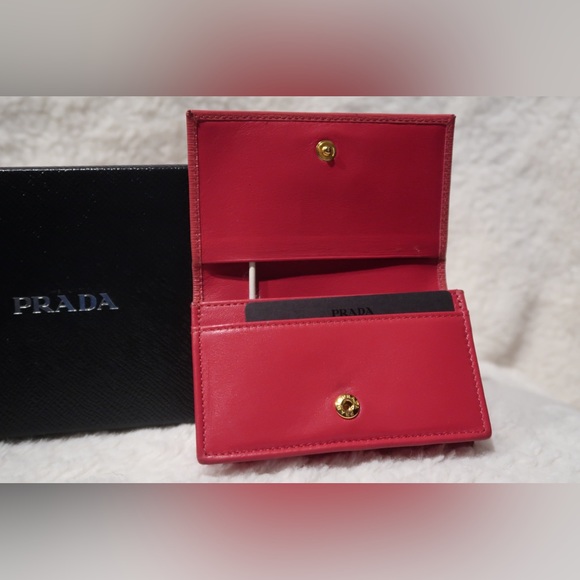 Authentic Prada - Vitello Leather Small Wallet - Picture 12 of 17